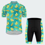 Men's Watercolor Banana Regular Fit Cycling Kit
