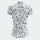 Women's Bicycle Cornflowers Regular Fit Cycling Jersey