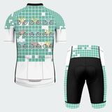 Men's Pixel Art Ride Grid Regular Fit Cycling Kit