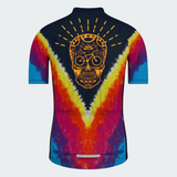 Men's Tie Dye Skull Cycopath Regular Fit Cycling Kit
