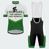 Men's No Gas Free Parking Free Workout Regular Fit Cycling Kit