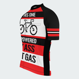 Men's Powered By Ass Not Gas Regular Fit Cycling Kit