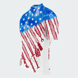 Men's Tie Dye Patriotic American Flag Regular Fit Cycling Kit