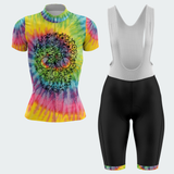 Women's Tie Dye Skull Regular Fit Cycling Jersey