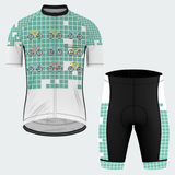 Men's Pixel Art Ride Grid Regular Fit Cycling Kit