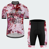 Men's Tie Dye Blood Splash Regular Fit Cycling Kit