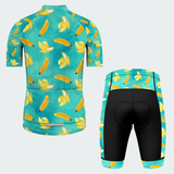Men's Watercolor Banana Regular Fit Cycling Kit