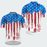 Men's Tie Dye American Flag Regular Fit Cycling Kit