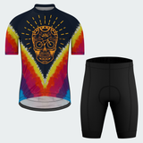 Men's Tie Dye Skull Cycopath Regular Fit Cycling Kit