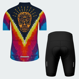 Men's Tie Dye Skull Cycopath Regular Fit Cycling Kit