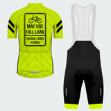 Men's Bicycles May Use Full Lane Regular Fit Cycling Kit