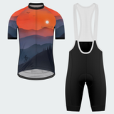 Men's Watercolor Sunset Regular Fit Cycling Kit
