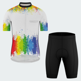 Men's Watercolor Splash Regular Fit Cycling Kit