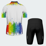 Men's Watercolor Splash Regular Fit Cycling Kit