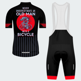 Men's Never Underestimate An Old Man With A Bicycle Regular Fit Cycling Kit