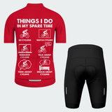 Men's Things I Do In My Spare Time Regular Fit Cycling Kit