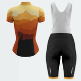 Women's Mountain Sunset Regular Fit Cycling Jersey