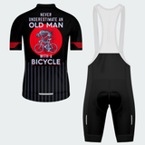 Men's Never Underestimate An Old Man With A Bicycle Regular Fit Cycling Kit