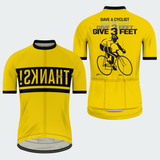 Men's Save A Cyclist Traffic Sign Regular Fit Cycling Kit