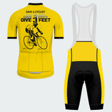 Men's Save A Cyclist Traffic Sign Regular Fit Cycling Kit