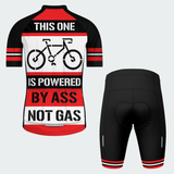 Men's Powered By Ass Not Gas Regular Fit Cycling Kit