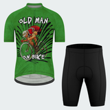 Men's Old Man On Bike Regular Fit Cycling Kit