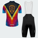 Men's Tie Dye Skull Cycopath Regular Fit Cycling Kit