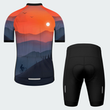 Men's Watercolor Sunset Regular Fit Cycling Kit