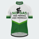 Men's No Gas Free Parking Free Workout Regular Fit Cycling Kit