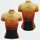 Women's Mountain Sunset Regular Fit Cycling Jersey