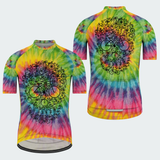 Men's Tie Dye Skull Regular Fit Cycling Kit