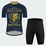 Men's Old Man With A Bicycle Regular Fit Cycling Kit