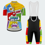 Men's Pop Art Cycle Repeat Cycling Kit