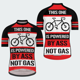 Men's Powered By Ass Not Gas Regular Fit Cycling Kit