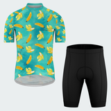 Men's Watercolor Banana Regular Fit Cycling Kit