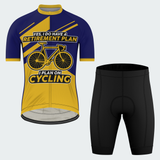 Men's Old Man Retirement Plan Regular Fit Cycling Kit
