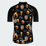 Men's Beer Lover Funny Face Regular Fit Cycling Kit