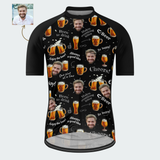 Men's Beer Lover Funny Face Regular Fit Cycling Kit