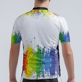 Men's Watercolor Splash Regular Fit Cycling Kit