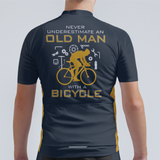 Men's Old Man With A Bicycle Regular Fit Cycling Kit