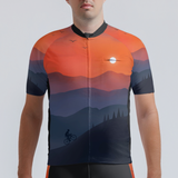 Men's Watercolor Sunset Regular Fit Cycling Kit