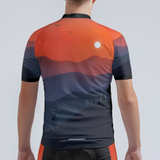 Men's Watercolor Sunset Regular Fit Cycling Kit