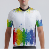 Men's Watercolor Splash Regular Fit Cycling Kit