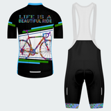 Men's Watercolor Beautiful Ride Regular Fit Cycling kit