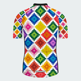 Men's Pixel Art Patchwork Regular Fit Cycling Kit