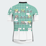 Men's Pixel Art Ride Grid Regular Fit Cycling Kit