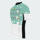Men's Pixel Art Ride Grid Regular Fit Cycling Kit