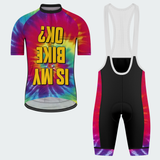 Men's Tie Dye Is My Bike OK Regular Fit Cycling Kit