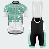 Men's Pixel Art Ride Grid Regular Fit Cycling Kit