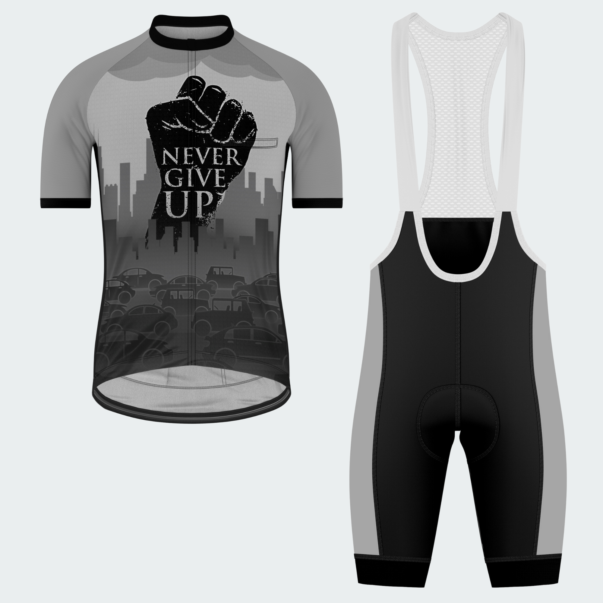 Men's Never Give Up Break Free Regular Fit Cycling Kit